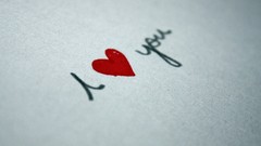 Text Typography Hearts