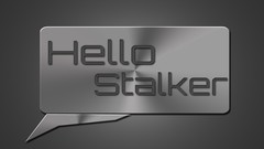 Text Typography hello message minimalistic