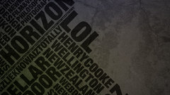 Text Typography horizon LOL