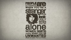 Text Typography Lyrics the doors Jim Morrison music bands