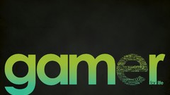 Text Typography minimalistic Gamers