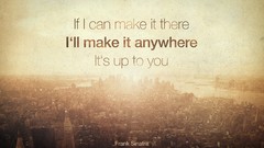 Text Typography monochrome Lyrics survival frank sinatra 