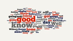 Text Typography WTF minimalistic wordcloud