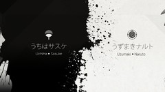 Text uchiha sasuke naruto shippuden grayscale