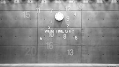 Text wall clocks numbers