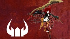 Text weapons claws horns armor Shorts red eyes Swords belts 