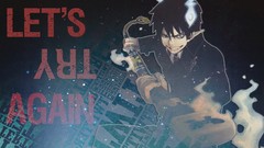 Text weapons Katana Typography Swords flames school uniforms 