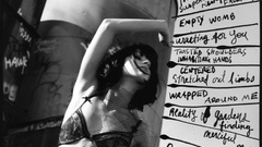 Text woman monochrome lingerie amber heard greyscale