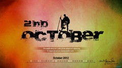 Text word Calendar October speech Quotes Gandhi inspirational 