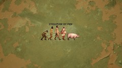 Textures Animals Men Evolution funny pigs minimalistic