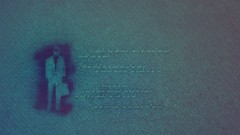 Textures blue text Quotes stencil