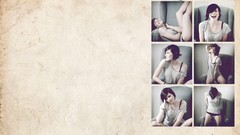 Textures collage woman