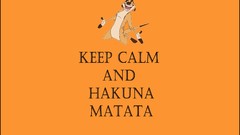 Textures orange The Lion King minimalistic Quotes Hakuna Matata 