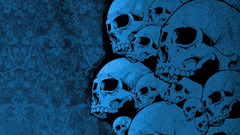 Textures patterns abstract shapes skulls
