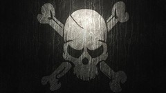 Textures pirates Flags Jolly Roger grunge skull and crossbones