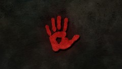 Textures red neon hands shining