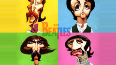The Beatles caricature British