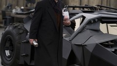 The Dark Knight tumbler Batmobile Michael Caine Alfred 