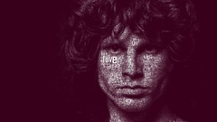 The doors Jim Morrison typographic portrait Juan Osborne