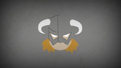 The elder scrolls v skyrim dovahkiin minimalistic grey 