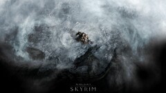the elder scrolls v skyrim dragon video games snow fantasy art