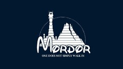 the lord of the rings disney Mordor blue background