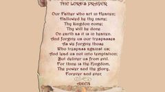 The lords prayer on