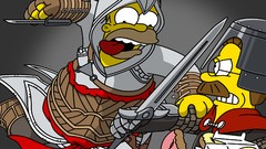 The Simpsons assassins creed Homer Simpson ned flanders
