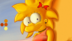 The Simpsons Lisa Simpson soft shading