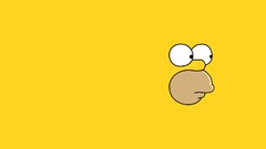The Simpsons minimalistic Homer Simpson