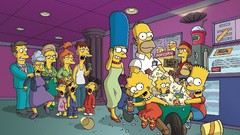 The Simpsons popcorn movie theater Homer Simpson Bart Simpson 