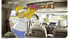The Simpsons Renault Homer Simpson Marge Simpson car interiors