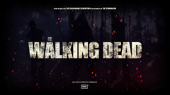 the walking dead dark Typography grunge TV series
