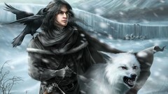 The wall A Song of Ice and Fire jon snow fantasy art George R. 