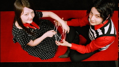 The white stripes all