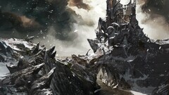 the witcher 3 wild hunt video games castle video game art snow