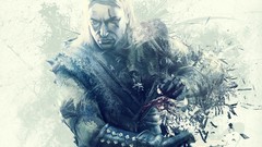 The witcher swordsman artwork geralt of rivia