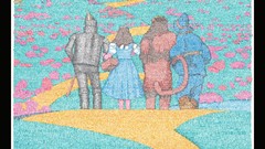 The Wizard of Oz paths fields posters scarecrow Cowardly Lion 