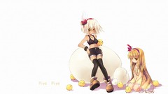 Thigh highs Chickens bare