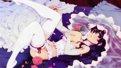 Thigh highs Kurokami white