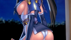 Thigh highs sideboobs ponytails