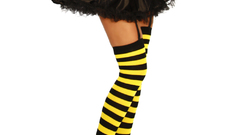 Thigh highs striped legwear