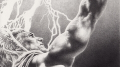 Thor grayscale Mjolnir