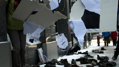 Throwing Shoes at bush