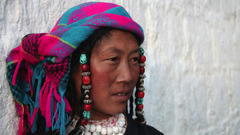 Tibetan woman ) With