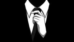 Tie black background monochrome minimalistic