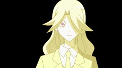 Tie black background schoolgirls earrings blondes long hair 