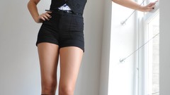 Tie blondes high heels St Mackenzies magazine