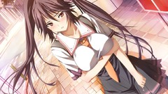 Tie blush seifuku game cg boobs Material Brave Midoukane Hikaru