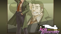 Tie coat pants brunettes short hair anime boys Ace Attorney